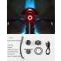 ROCKBROS Q3 bicicleta luz trasera MTB bicicleta de carretera noche ciclismo luz trasera Sensor de freno inteligente luz de advertencia impermeable accesorios de bicicleta