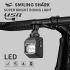 Luces delanteras colgantes para bicicleta SMILING SHARK EVO1700, luces delanteras para bicicleta recargables por USB-C