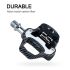 Pedal de bicicleta de carretera RACEWORK, diseño de fibra de carbono, rodamientos ultraligeros, Pedal para bicicleta profesional SPD Keo autoblocante