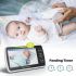 Monitor de bebé de 5 pulgadas con cámara SM650, monitor de vídeo portátil para madre e hijo