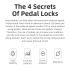 ROCKBROS SPD-SL-pedales autoblocantes para bicicleta de carretera, aleación de aluminio ultraligera, 2 rodamientos sellados