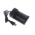 Cargador de batería para dobles 18650/26650 baterías recargables (AC 100 ~ 240V)