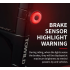 Luz trasera LED inteligente para bicicleta TOWILD TL03 con sensor de freno automático, luz trasera para bicicleta, luz de advertencia para bicicleta