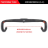 Manillar totalmente de carbono TOSEEK 400-440mm31,8mm Manillar de bicicleta de carretera sin rosca integrado carreras Drop Bikes Bar accesorios de bicicleta