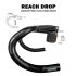 TOSEEK TR5500 bicicleta de carretera vástago de fibra de carbono integrado manillar de bicicleta ultraligero 28,6mm accesorios de piezas de ciclismo
