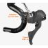 TOSEEK TR5500 bicicleta de carretera vástago de fibra de carbono integrado manillar de bicicleta ultraligero 28,6mm accesorios de piezas de ciclismo