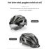 ROCKBROS-casco de bicicleta EPS, moldeado integralmente, transpirable, gafas para casco de ciclismo, lentes Aero MTB, Casco de Bicicleta de carretera