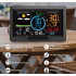 Estación meteorológica Wi-Fi, pantalla a color de 7,5 pulgadas con sensor solar inalámbrico para exteriores, alertas de alarma para temperatura y humedad
