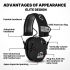 Walkers razor Orejeras Auriculares activos para disparar Protección auditiva electrónica Protección auditiva Reducción de ruido auriculares de caza activos