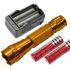 Multi Color Seleccione UltraFire 501B U2 1300 LUMENS 5 MODOS LED Linterna LED  2 * 18650 Batería  Cargador
