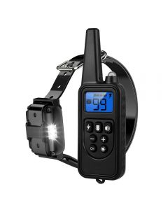 2020 Nuevo 800M Electric Training Collan Colllar PET control remoto impermeable recargable con pantalla LCD para todo el tamaño de la vibración de choque