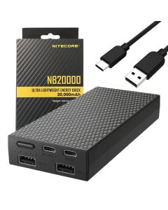Banco de energía Nitecore NB20000 QC de doble puerto USB / USB-C 20000mAh