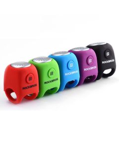 Timbre de ciclismo eléctrico ROCKBROS, bocina de 90 dB, resistente a la lluvia, para manillar de bicicleta MTB, anillo de carcasa de Gel de sílice, timbre para bicicleta, accesorios para bicicleta