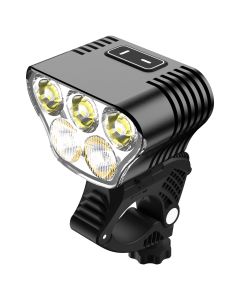 Mangeleyes M5 Luz de bicicleta de montaña 5000 lúmenes Luces de bicicleta para Night Ridind 20000mAh USB recargable MTB Bike Headlight