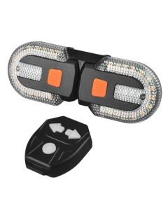 Luz trasera de señal de giro para bicicleta, lámpara LED para bicicleta, luces inalámbricas recargables por USB, luz trasera para bicicleta de montaña, accesorios para bicicleta