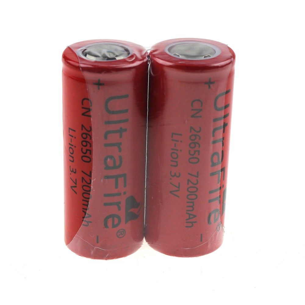 UltraFire CN 26650 3.7V 7200mAh Batería sin protección de Li-Ion