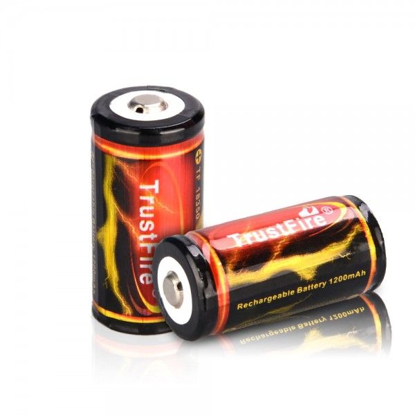 Trust Fire 18350 3.7V 1200mAh batería recargable de litio de litio