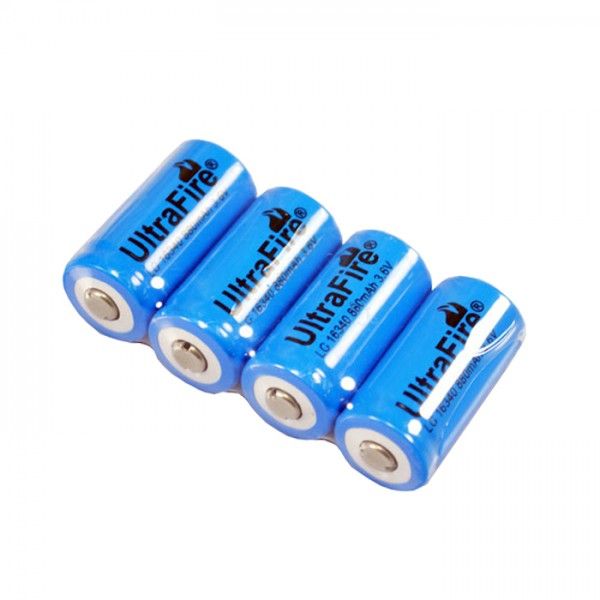 UltraFire LC 16340 880mAh 3.7V batería recargable de ion