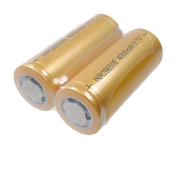 Batería recargable de alta capacidad 26650 4000mAh Li-Ion (1 par)