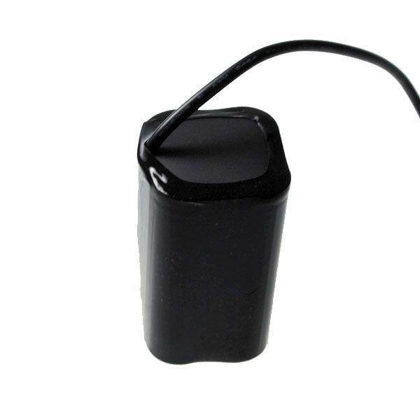 Juego de baterías 5521 con interfaz CC de 8,4 V y 4 pilas 18650 para luz de bicicleta