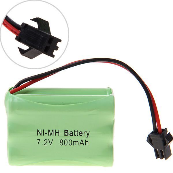 Batería recargable Ni-MH con enchufe SM, 7,2 V, AAA, 800 mAh
