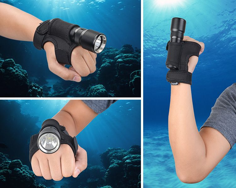 TrustFire TR-DF008 2 700lm Interruptor de control magnético de 3 modos LED Linterna de buceo
